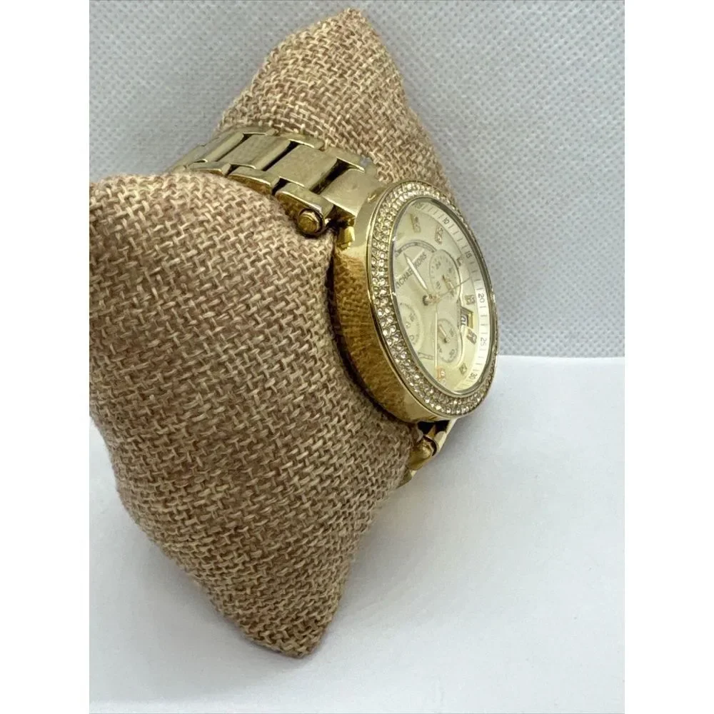 Michael Kors Parker MK5354 Women's Gold Stainless Steel Analog Dial Watch JNA377